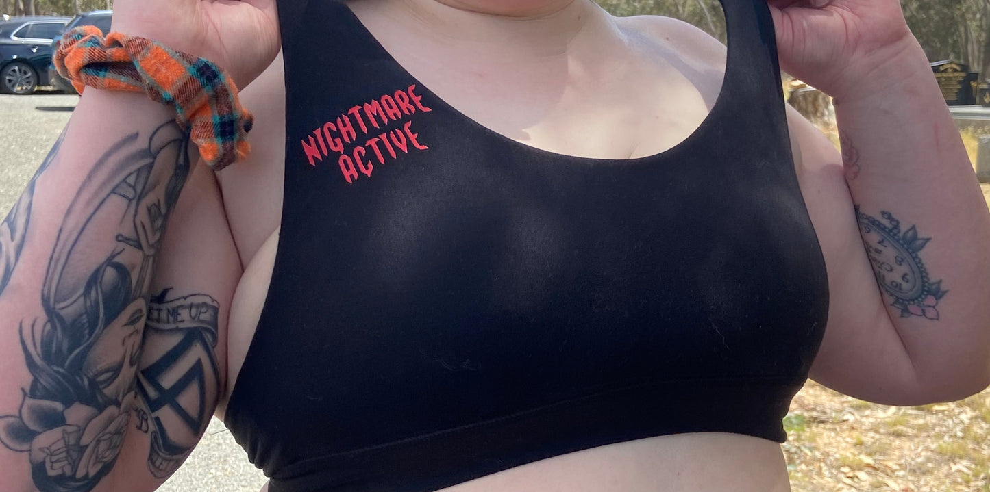 Nightmare Active Sports Bra - The Hunt **PRE-ORDER ONLY**